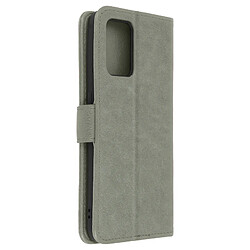 Avizar Étui Oppo A74 Protection avec Porte-carte Fonction Support gris