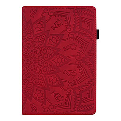 Etui en PU avec support et porte-cartes rouge pour votre Apple iPad mini (2021)/mini 6