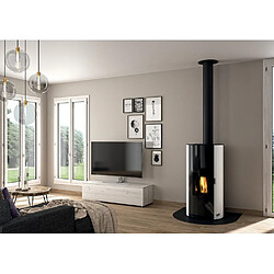 Poêle à granulés de bois 9kw noir - 490329noir - GODIN