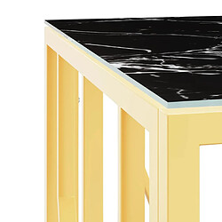 Acheter vidaXL Table basse doré 50x50x50 cm acier inoxydable et verre