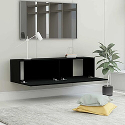 Acheter Maison Chic Meuble TV scandinave - Banc TV pour salon Noir 120x30x30 cm Aggloméré -MN69104