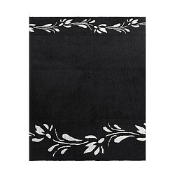 Vidal Tapis de laine 183x122 noir Darya pas cher