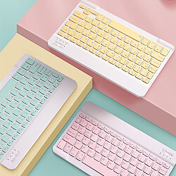 Ensemble De Peignes Clavier Souris Bluetooth 2,4 GHz Pour IPad 10 Pouces Rose pas cher