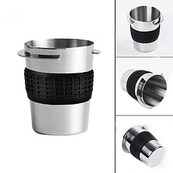 Distributeur De Poudre De Tasse De Dosage De Café En Acier Inoxydable Pour Machine à Expresso De 58 Mm Argent