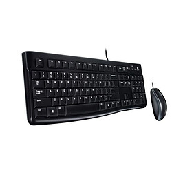 Totalcadeau Clavier et Souris Optique plug and play QWERTY 1000 dpi USB Noir pas cher