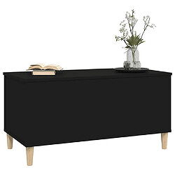 Acheter ComfortXL Table Basse Noir 90x44,5x45 Cm Bois D'ingénierie