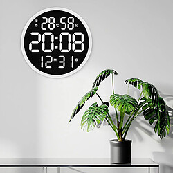 Avis Horloge Murale LED Horloges Numériques Décoratives Horloge Décorative De Bureau à Domicile Blanc