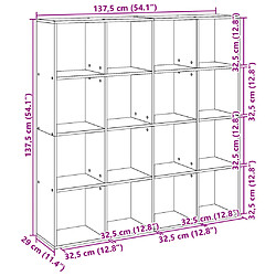 vidaXL Bibliothèque chêne artisanal 102x29x143 cm bois d'ingénierie pas cher