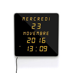 Acheter Cstore Horloge calendrier grands caractères DST 28 cm blanc