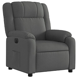 Avis vidaXL Fauteuil inclinable électrique Gris foncé Tissu