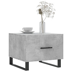 Avis Maison Chic Lot de 2 Tables basses,Table Console pour salon gris béton 50x50x40 cm bois d'ingénierie -MN89720