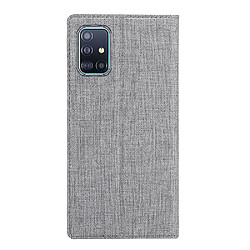 Avis Wewoo Housse Coque Pour Galaxy A51 Aimant Flip Flip Antichoc TPU + PU Étui de protection en cuir Fente carte et support Gris