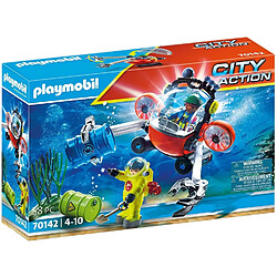 Playmobil® PLAYMOBIL 70142 - City Action Agents de fonds marins avec cloche de plongée