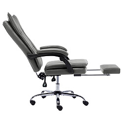 Helloshop26 Chaise fauteuil siège de bureau informatique étude anthracite similicuir anthracite 02_0023981 pas cher