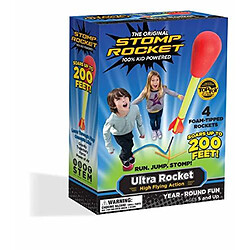 Stomp Rocket Ultra Rocket 4 Rockets - Outdoor Rocket Toy Gift for Boys and Girls - Comes with Toy Rocket Launcher - Ages 5 Years and Up