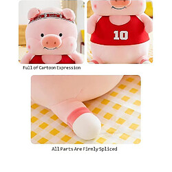 Acheter Universal 45 cm jouet en peluche de cochon, enfants mignons et poupées qui dorment dans les cadeaux de Noël | Oreillers en peluche (rouge)