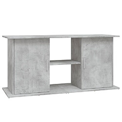 vidaXL Support pour aquarium gris béton 121x41x58 cm bois d'ingénierie