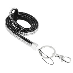 Lanière ID Badge Card Holder Strap Sparkling Phone Neck Straps Clear White