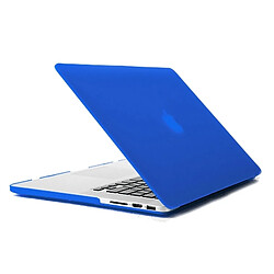 Wewoo Housse Étui bleu foncé pour MacBook Pro Retina 13.3 pouces 4 en 1 Coque de protection en plastique dur givré avec protecteur d'écran et protège-clavier bouchons anti-poussière