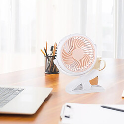 Clip On Fan Ventilateur USB Vent Fort Silencieux à Faible Bruit Pour Dorm Office Rose pas cher