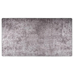 vidaXL Tapis lavable antidérapant 190x300 cm gris