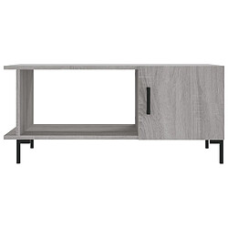 Acheter vidaXL Table basse sonoma gris 90x50x40 cm bois d'ingénierie