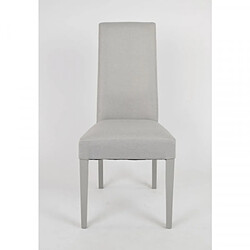 Dansmamaison Duo de chaises tissu Gris clair - PISE