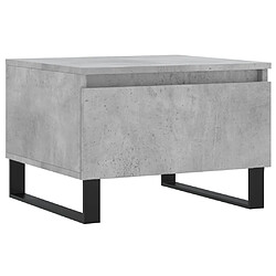 Maison Chic Lot de 2 Tables basses,Table Console pour salon gris béton 50x46x35 cm bois d'ingénierie -MN67957 pas cher