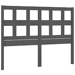 Maison Chic Tête de lit scandinave pour lit adulte,Meuble de chambre Gris 165,5x4x100 cm Bois massif de pin -MN69777