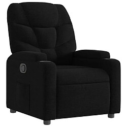 Maison Chic Fauteuil inclinable,Fauteuil luxe de relaxation Noir Tissu -MN79637