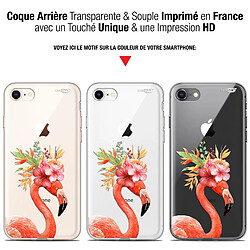 Avis Caseink Coque arrière Apple iPhone 7/8 (4.7 ) Gel HD [ Nouvelle Collection - Souple - Antichoc - Imprimé en France] Flamant Rose Fleuri