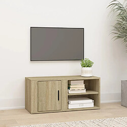 vidaXL Meubles TV Chêne sonoma 80x31,5x36 cm Bois d'ingénierie