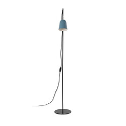 Faro Barcelona Lampadaire Task Noir mat, Bleu