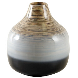 Aubry Gaspard Vase boule bambou laqué.