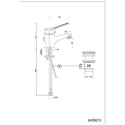 Acheter Kiamami Valentina MITIGEUR POUR LAVABO DE SALLE DE BAINS ROBINET MITIGEUR AVEC ÉVACUATION | SPACE