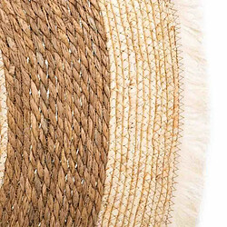 Tapis Alexandra House Living Naturel 120 x 120 cm Circulaire pas cher