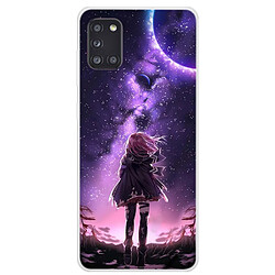 Coque en TPU impression de motifs modèle de beauté pour votre Samsung Galaxy A31