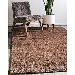 Hadorn Tapis shaggy 305x239 brun Luzern