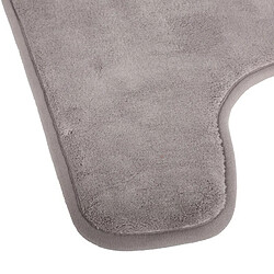 Tapis Contour WC Mémoire 48x48cm Taupe