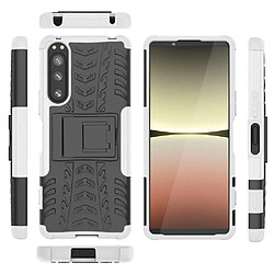 Htdmobiles Coque pour Sony Xperia 5 IV 5G - housse etui rigide anti choc + verre trempe - BLANC