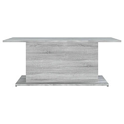 Maison Chic Tabls basse,Table Console pour salon Sonoma gris 102x55,5x40 cm Aggloméré -MN60387 pas cher