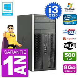 PC HP 6300 MT Intel Core I3-2120 RAM 8Go Disque 500Go Graveur DVD Wifi W7 - Occasion