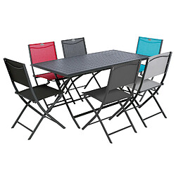 Acheter Hesperide Table pliante rectangulaire Azua - 6 Places - Graphite