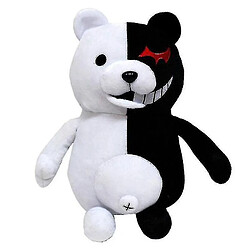 Universal Poupée ours noir et blanc, peluche lapin blanc rose, peluche remplie de plumes d'animaux