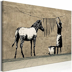 Paris Prix Tableau Banksy - Washing Zebra on Concrete Wide 80 x 120 cm