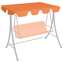 vidaXL Toit de rechange de balançoire orange 150/130x105/70 cm