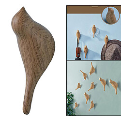 Acheter Résine Décorative à La Maison 3D Bird Coat Crochets Sac Cintre Support Mural Grain De Bois