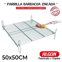 Grill BBQ Algon Double Acier inoxydable (Reconditionné A)