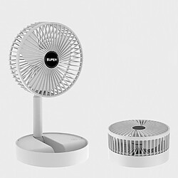 Ventilateur de Bureau Pliable (blanc) Ventilateur de Chargement USB Portable