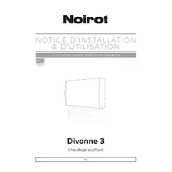 Avis Noirot Muller Intuitiv M148117 Digate soufflant avec minuterie 1000 2000W blanc